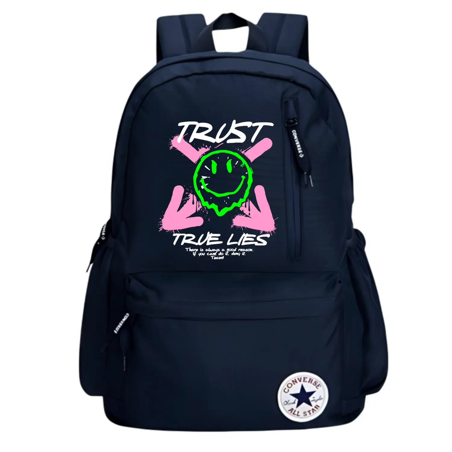 Converse Полиэстеровый рюкзак обычный унисекс темно-синий, TRUST
Converse Полиэстеровый рюкзак обычный унисекс темно-синий, TRUST