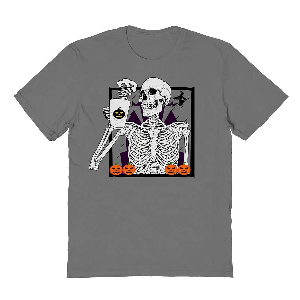 Мужская футболка с рисунком скелета для питья кофе на Хэллоуин Licensed Character, цвет Charcoal
Мужская футболка с рисунком скелета для питья кофе на Хэллоуин Licensed Character, цвет Charcoal