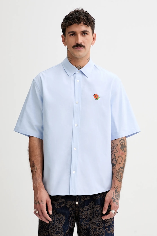 Хлопковая рубашка Kenzo, синий
Хлопковая рубашка Kenzo, синий