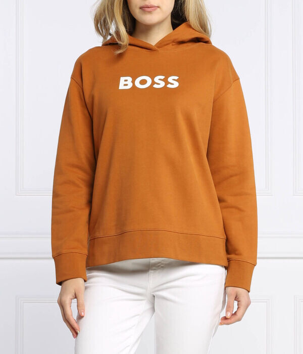 Толстовка женская Boss с капюшоном и логотипом бренда, коричневый
Толстовка женская Boss с капюшоном и логотипом бренда, коричневый