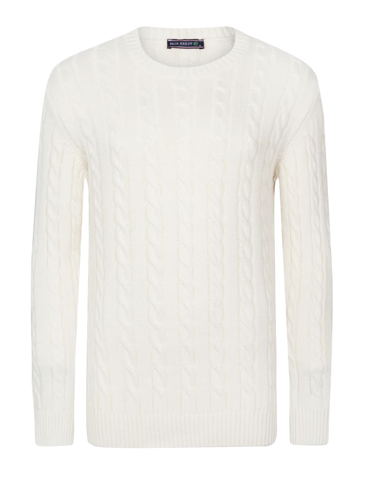 Свитер косой вязки цвета экрю Felix Hardy
Свитер косой вязки цвета экрю Felix Hardy