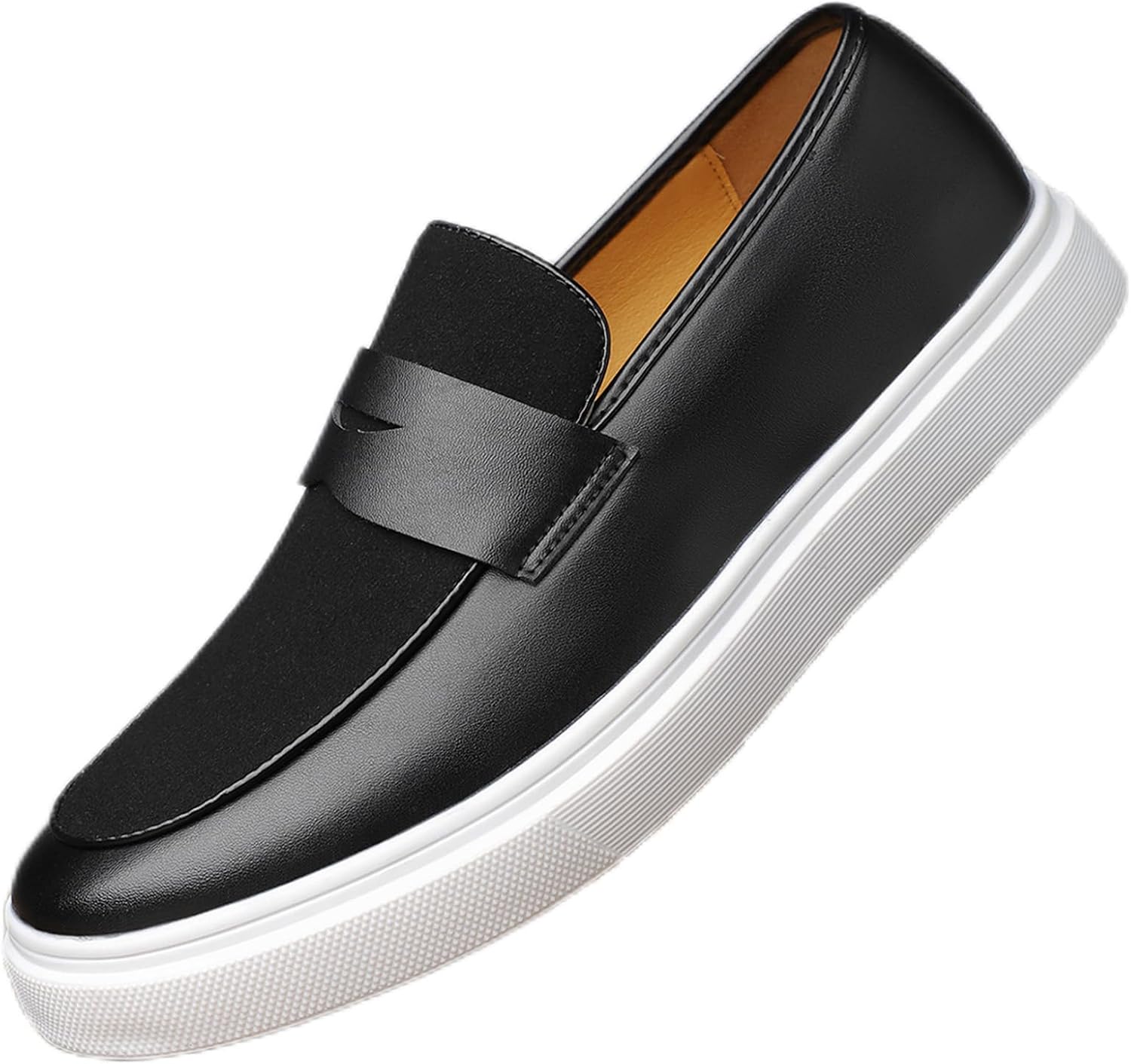 Мужские повседневные лоферы и слипоны. Классические формальные лоферы без шнурков, легкие, из ПУ-кожи, с круглым носком, противоскользящие деловые туфли Devileyeze, черный
Мужские повседневные лоферы и слипоны. Классические формальные лоферы без шнурков, легкие, из ПУ-кожи, с круглым носком, противоскользящие деловые туфли Devileyeze, черный