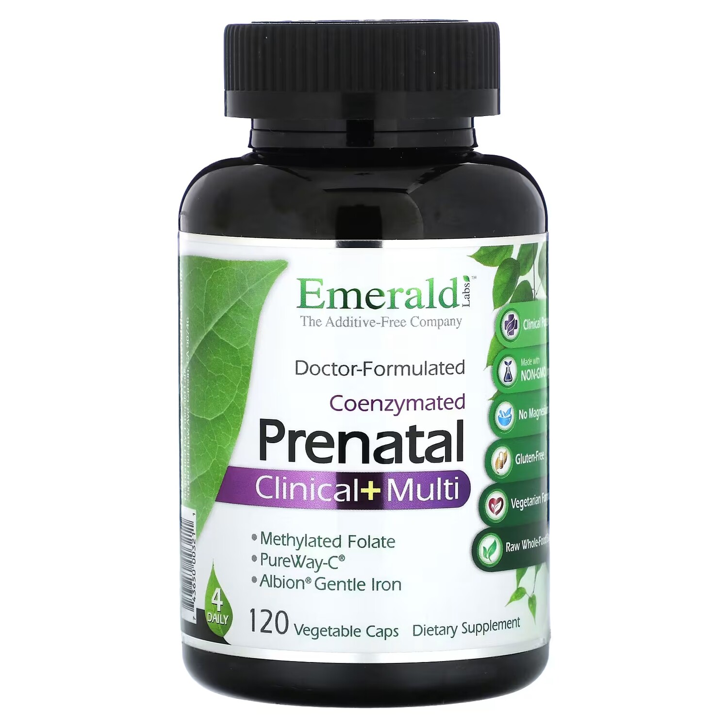 Коэнзимные пренатальные клинические мультивитамины Emerald Laboratories, 120 растительных капсул
Коэнзимные пренатальные клинические мультивитамины Emerald Laboratories, 120 растительных капсул