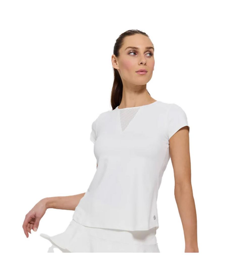 Женская теннисная рубашка с глубоким V-образным вырезом Lija, White
Женская теннисная рубашка с глубоким V-образным вырезом Lija, White