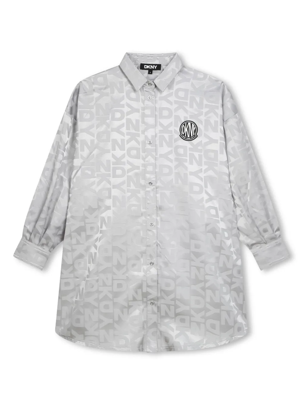Жаккардовое платье с монограммой Dkny Kids, серебяный
Жаккардовое платье с монограммой Dkny Kids, серебяный