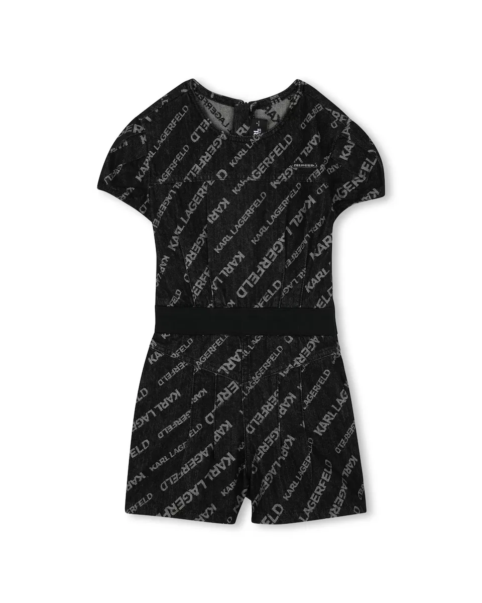 Джинсовый комбинезон для девочки с монограммным принтом Karl Lagerfeld Kids, черный
Джинсовый комбинезон для девочки с монограммным принтом Karl Lagerfeld Kids, черный