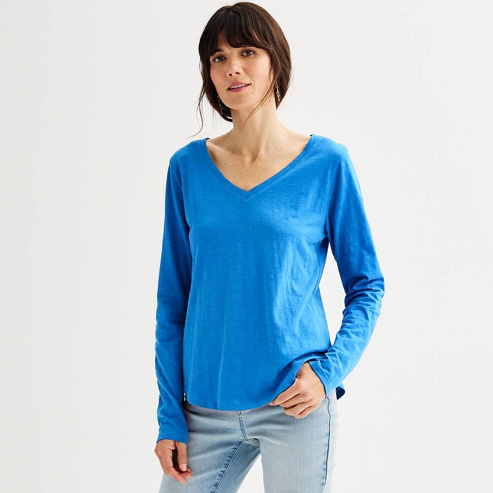 Petite Sonoma Goods For Life Футболка на каждый день с длинными рукавами и v-образным вырезом, цвет Vincent River
Petite Sonoma Goods For Life Футболка на каждый день с длинными рукавами и v-образным вырезом, цвет Vincent River