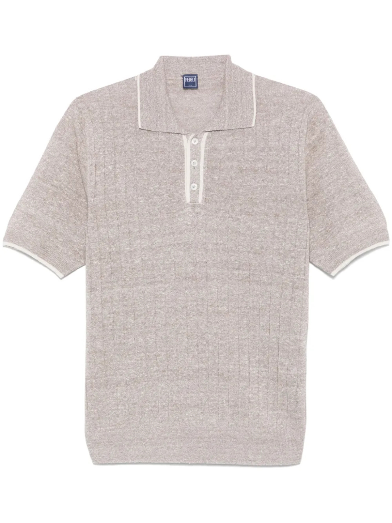 Рубашка-поло Fedeli из рубчатой ткани, коричневый 
Рубашка-поло Fedeli из рубчатой ткани, коричневый