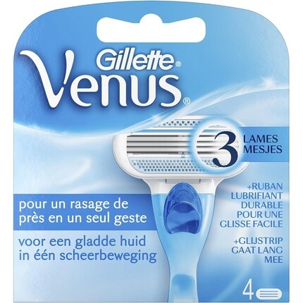 Оригинальные лезвия Gillette — набор из 4 шт., Venus
Оригинальные лезвия Gillette — набор из 4 шт., Venus