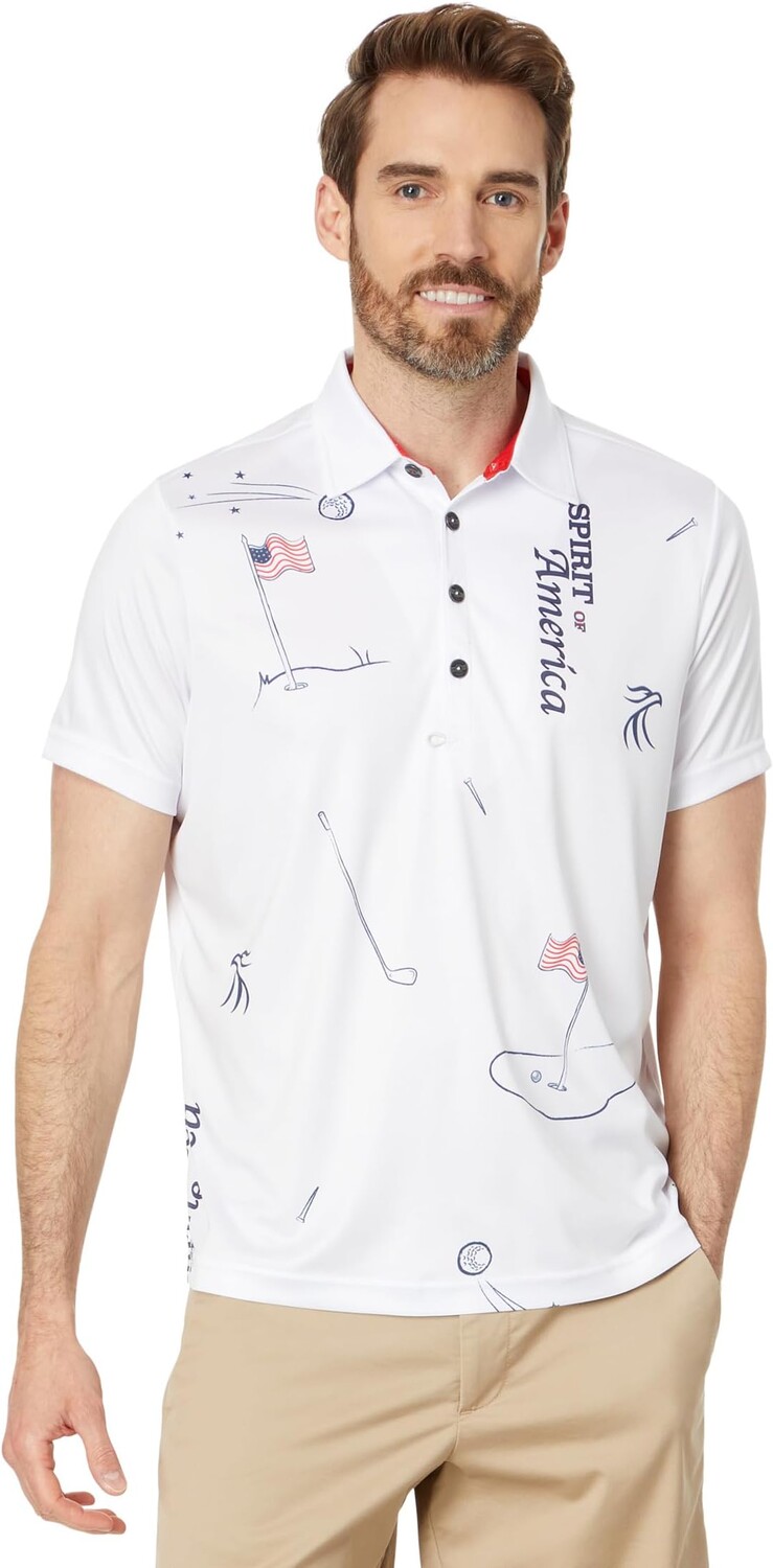 Поло Jamie Sadock Spirit Of America Short Sleeve Polo, цвет Sugar
Поло Jamie Sadock Spirit Of America Short Sleeve Polo, цвет Sugar