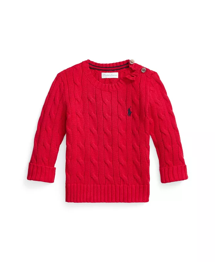 Детский свитер для мальчиков с длинными рукавами и рельефным узором Polo Ralph Lauren, красный
Детский свитер для мальчиков с длинными рукавами и рельефным узором Polo Ralph Lauren, красный