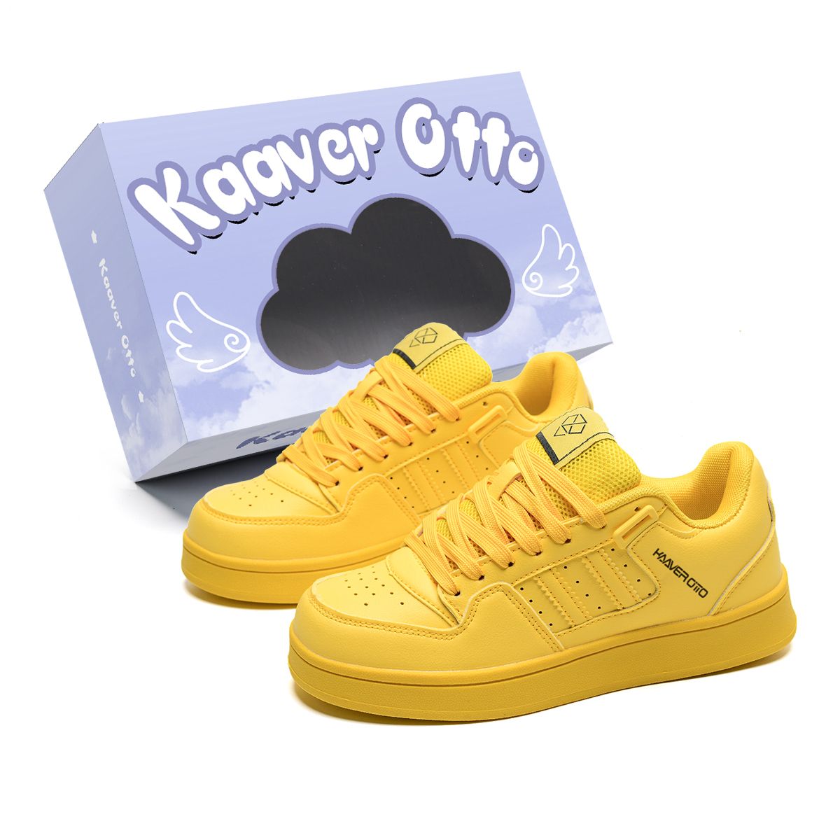 KAAVER OTTO Износостойкие и легкие низкие скейтерские кроссовки унисекс белый черный - желтый, цвет Yellow
KAAVER OTTO Износостойкие и легкие низкие скейтерские кроссовки унисекс белый черный - желтый, цвет Yellow
