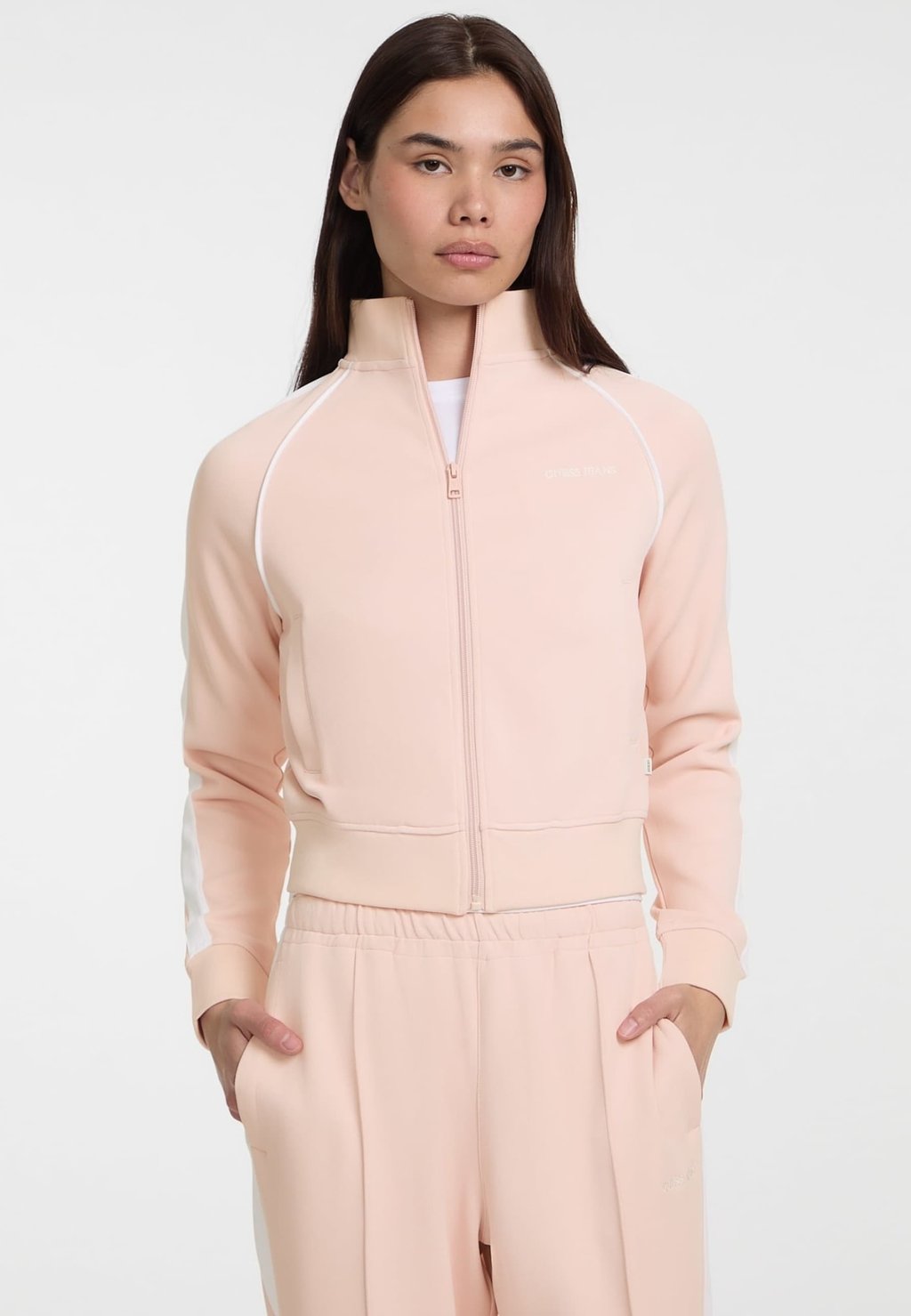 Толстовка на молнии Guess Jeans, розовый
Толстовка на молнии Guess Jeans, розовый