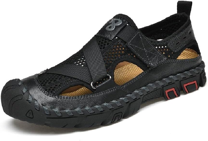 Мужские повседневные сандалии Asifn, летние с закрытым носком, водонепроницаемые, для походов, кожаные, для активного отдыха и пляжа, черный
Мужские повседневные сандалии Asifn, летние с закрытым носком, водонепроницаемые, для походов, кожаные, для активного отдыха и пляжа, черный