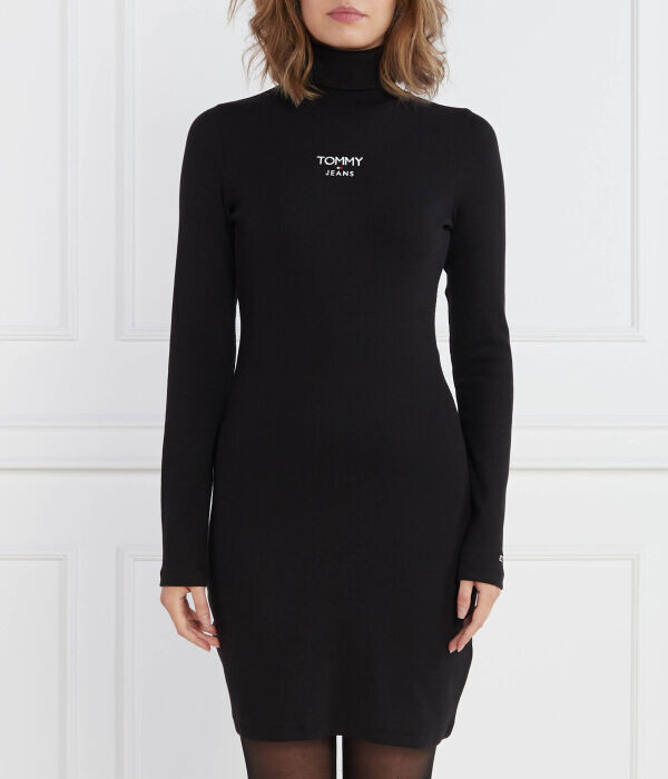 Платье водолазка Tommy Jeans Tjw облегающего кроя с логотипом бренда, черный
Платье водолазка Tommy Jeans Tjw облегающего кроя с логотипом бренда, черный