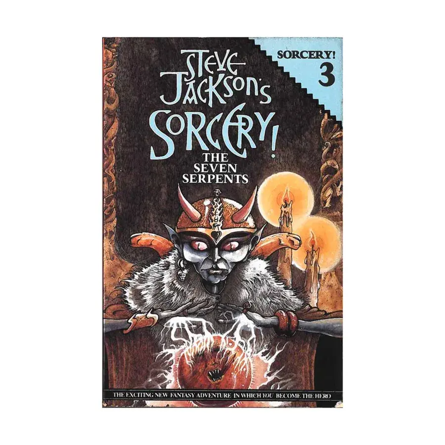 Роман в мягкой обложке Seven Serpents (1st Printing), Steve Jackson's Sorcery!
Роман в мягкой обложке Seven Serpents (1st Printing), Steve Jackson's Sorcery!