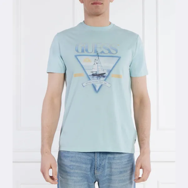 Футболка стандартного кроя Guess, бирюзовый
Футболка стандартного кроя Guess, бирюзовый