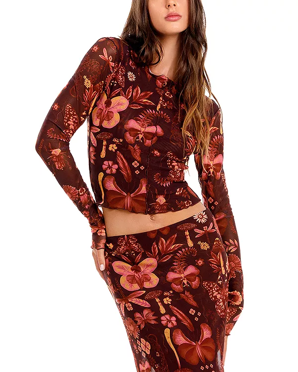 Сетчатый топ Лианы Амбар Agua Bendita, красный
Сетчатый топ Лианы Амбар Agua Bendita, красный