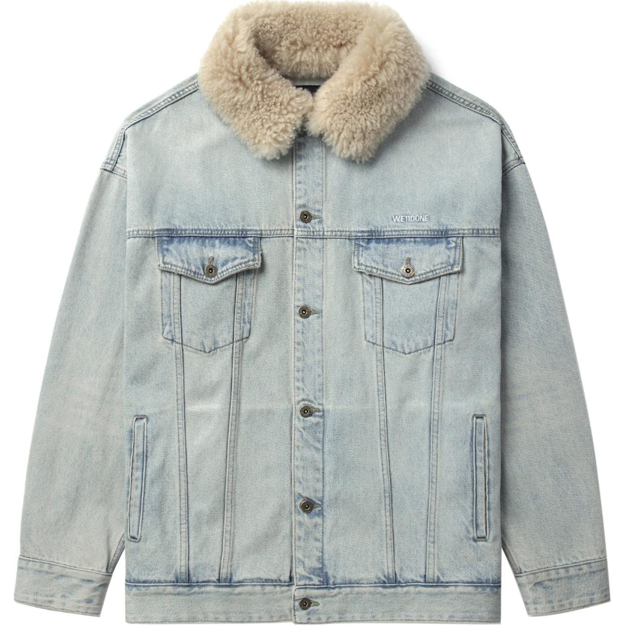 WE11DONE Джинсовая куртка с воротником из овчины, Blue
WE11DONE Джинсовая куртка с воротником из овчины, Blue