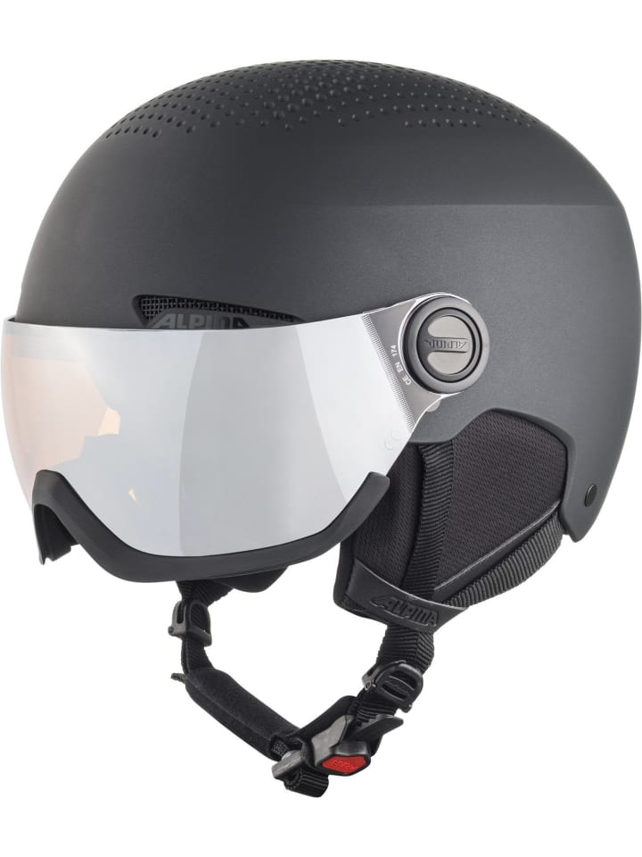 Alpina Горнолыжный шлем с визором, черный
Alpina Горнолыжный шлем с визором, черный