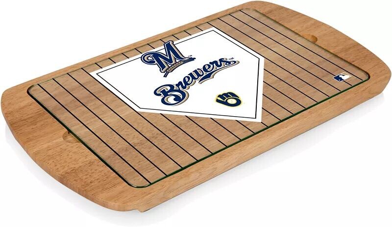 Поднос Picnic Time Milwaukee Brewers со стеклянной крышкой 
Поднос Picnic Time Milwaukee Brewers со стеклянной крышкой