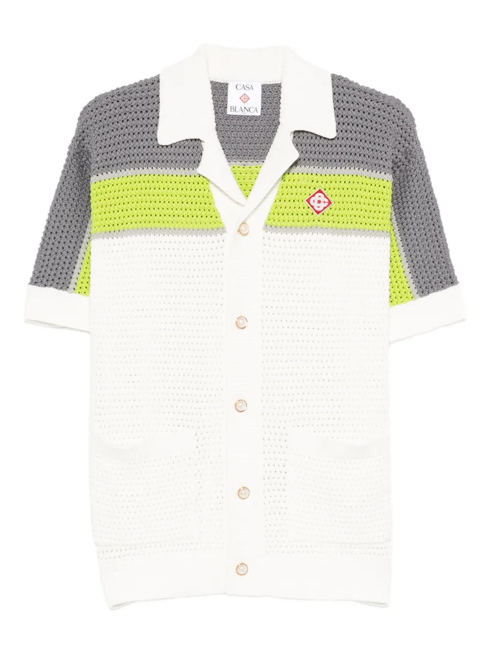 Рубашка с коротким рукавом на пуговицах Casablanca, белый
Рубашка с коротким рукавом на пуговицах Casablanca, белый