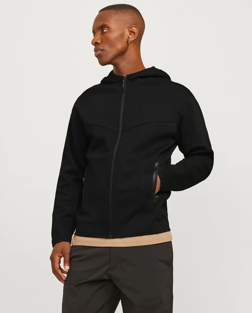 Мужская контрастная толстовка с капюшоном на молнии с карманами Jack & Jones, черный
Мужская контрастная толстовка с капюшоном на молнии с карманами Jack & Jones, черный