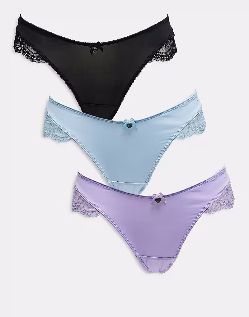 Boux Avenue Stella, набор из 3 трусиков-стрингов с высоким вырезом бедра из атласа и кружева, многоцветный
Boux Avenue Stella, набор из 3 трусиков-стрингов с высоким вырезом бедра из атласа и кружева, многоцветный