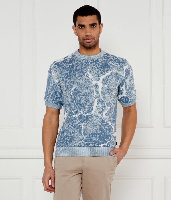 Вязаный крючком свитер Loose fit Boss Orange, синий
Вязаный крючком свитер Loose fit Boss Orange, синий