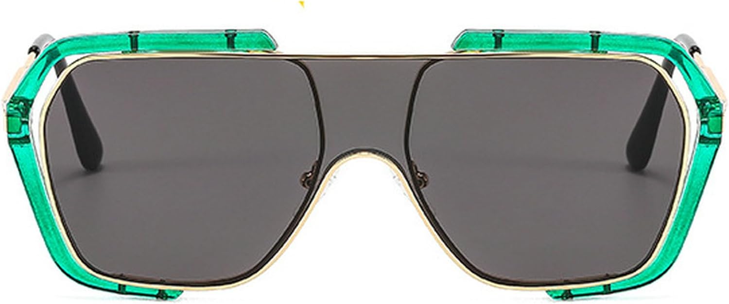 Крупные цельные солнцезащитные очки для женщин и мужчин, модные винтажные очки для женщин, квадратные солнцезащитные очки, металлические желтые солнцезащитные очки UV400 mincl, Green Gray
Крупные цельные солнцезащитные очки для женщин и мужчин, модные винтажные очки для женщин, квадратные солнцезащитные очки, металлические желтые солнцезащитные очки UV400 mincl, Green Gray