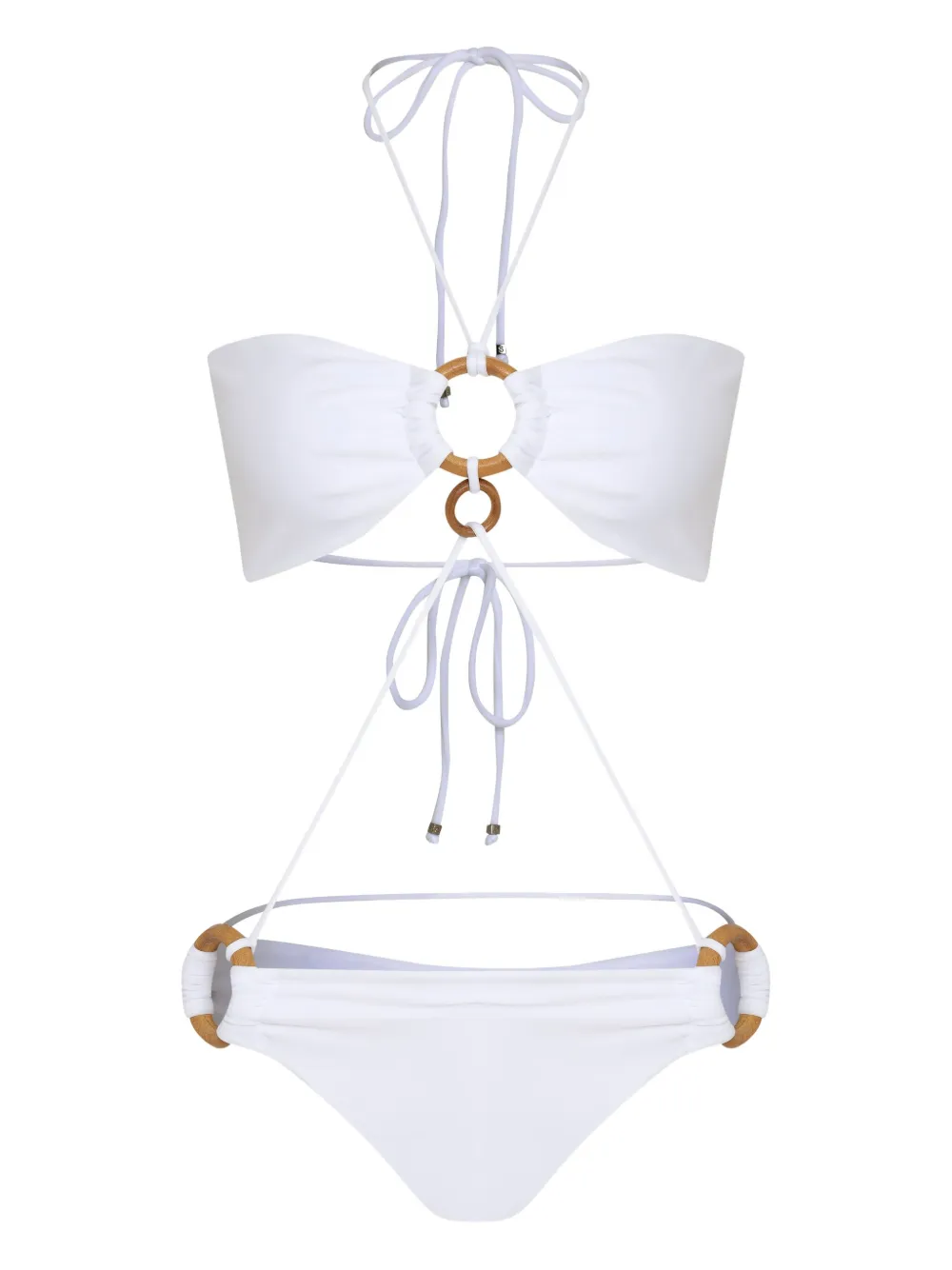 Купальник с вырезом халтер Amir Slama, белый
Купальник с вырезом халтер Amir Slama, белый