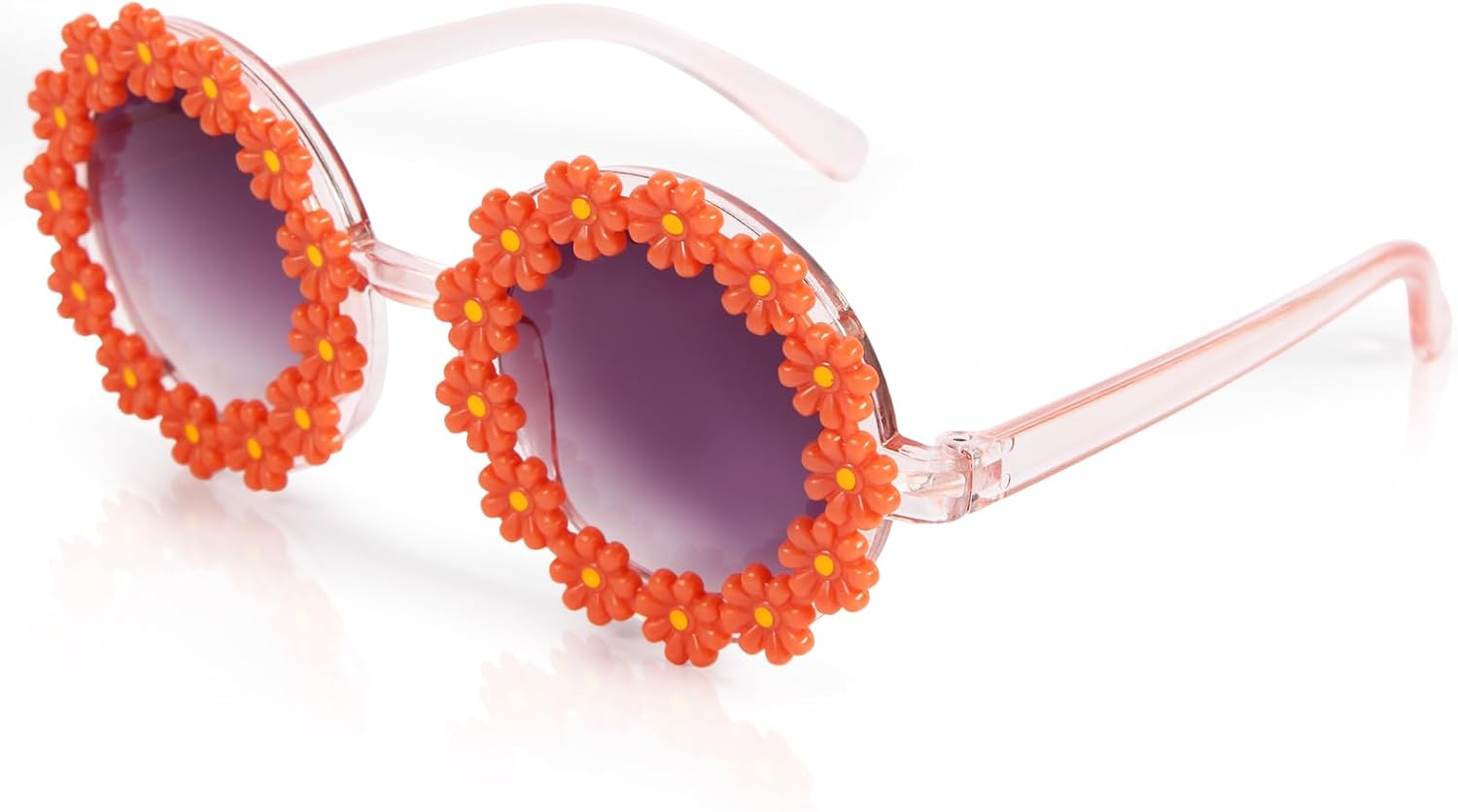 Солнцезащитные очки OZPYKAE для девочек, круглые, с цветочным рисунком, милые, с защитой от УФ-излучения UV 400, подарок для девочки или мальчика для активного отдыха. Солнцезащитные очки, Coffee
Солнцезащитные очки OZPYKAE для девочек, круглые, с цветочным рисунком, милые, с защитой от УФ-излучения UV 400, подарок для девочки или мальчика для активного отдыха. Солнцезащитные очки, Coffee