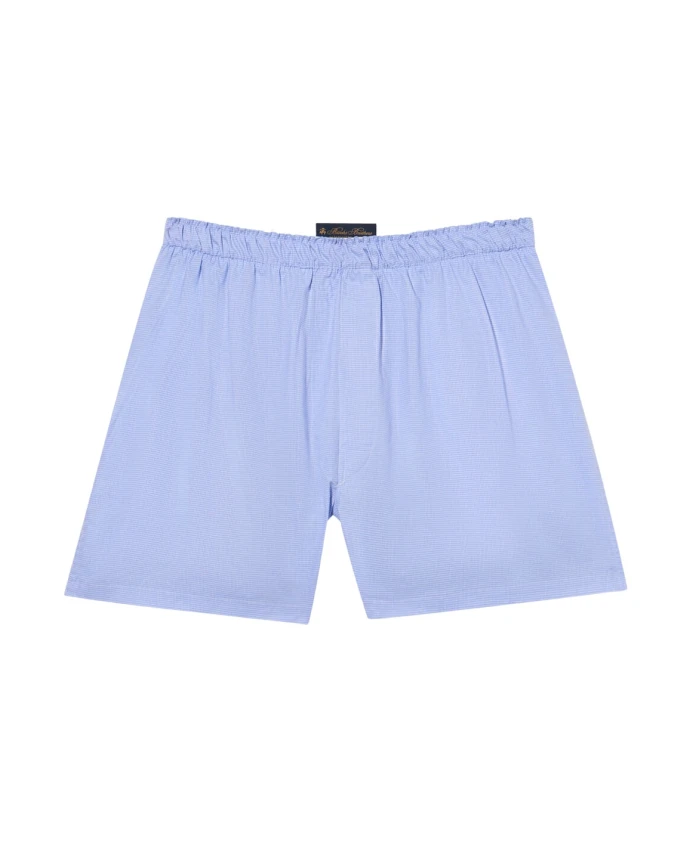 Хлопковые боксерские шорты с микроэффектом Brooks Brothers, синий
Хлопковые боксерские шорты с микроэффектом Brooks Brothers, синий