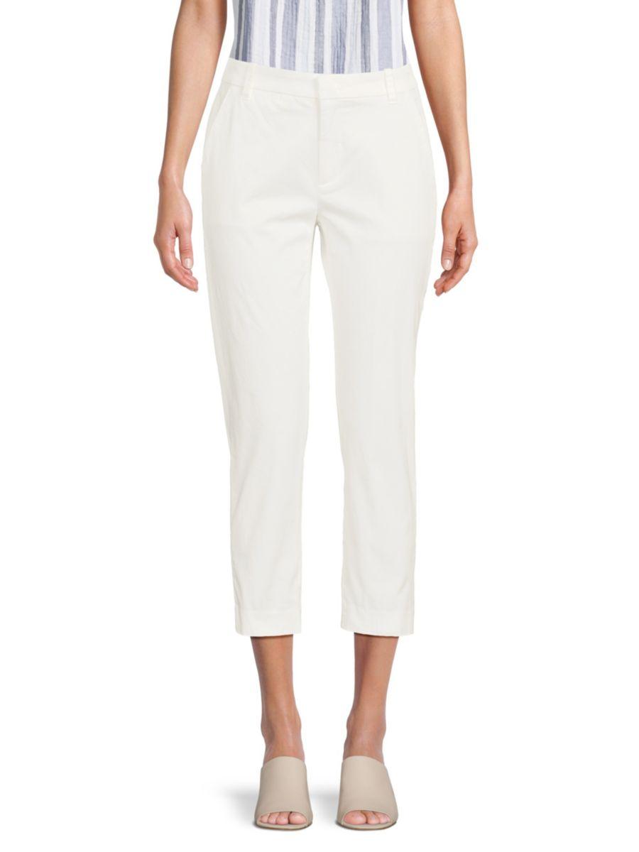 Укороченные брюки-чинос с плоским передом Vince, белый
Укороченные брюки-чинос с плоским передом Vince, белый