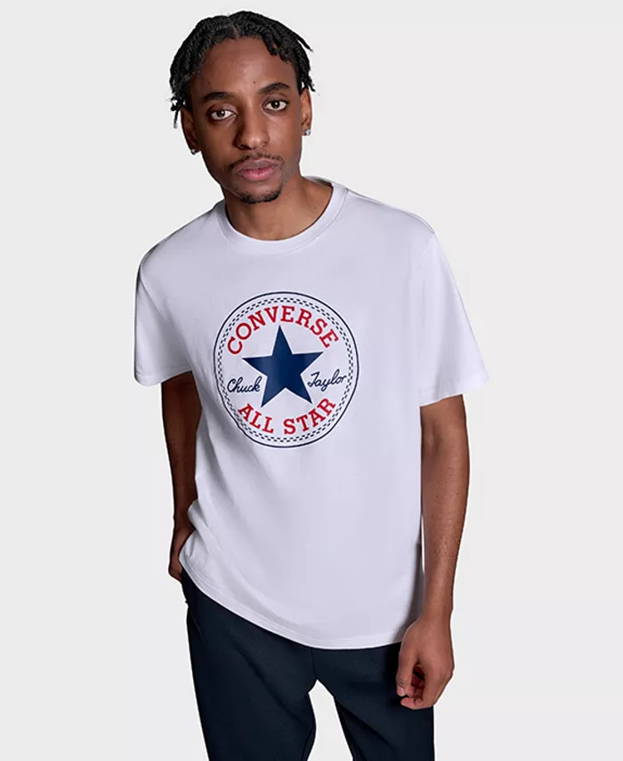 Мужская футболка стандартного кроя с принтом Converse, белый
Мужская футболка стандартного кроя с принтом Converse, белый