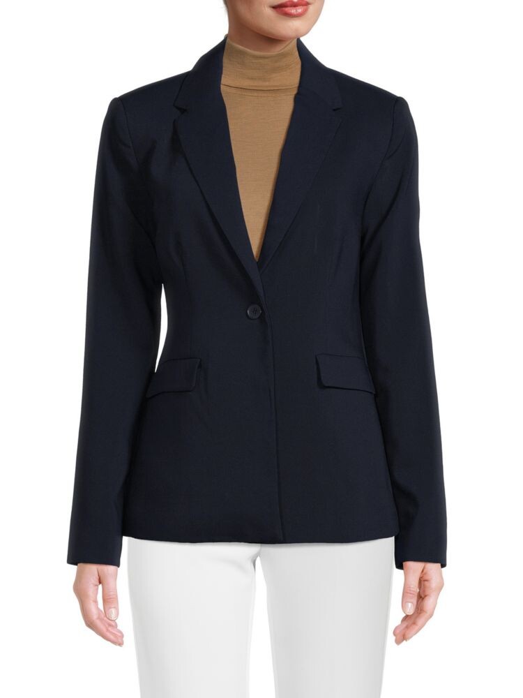 Однотонный пиджак на одной пуговице T Tahari, темно-синий
Однотонный пиджак на одной пуговице T Tahari, темно-синий