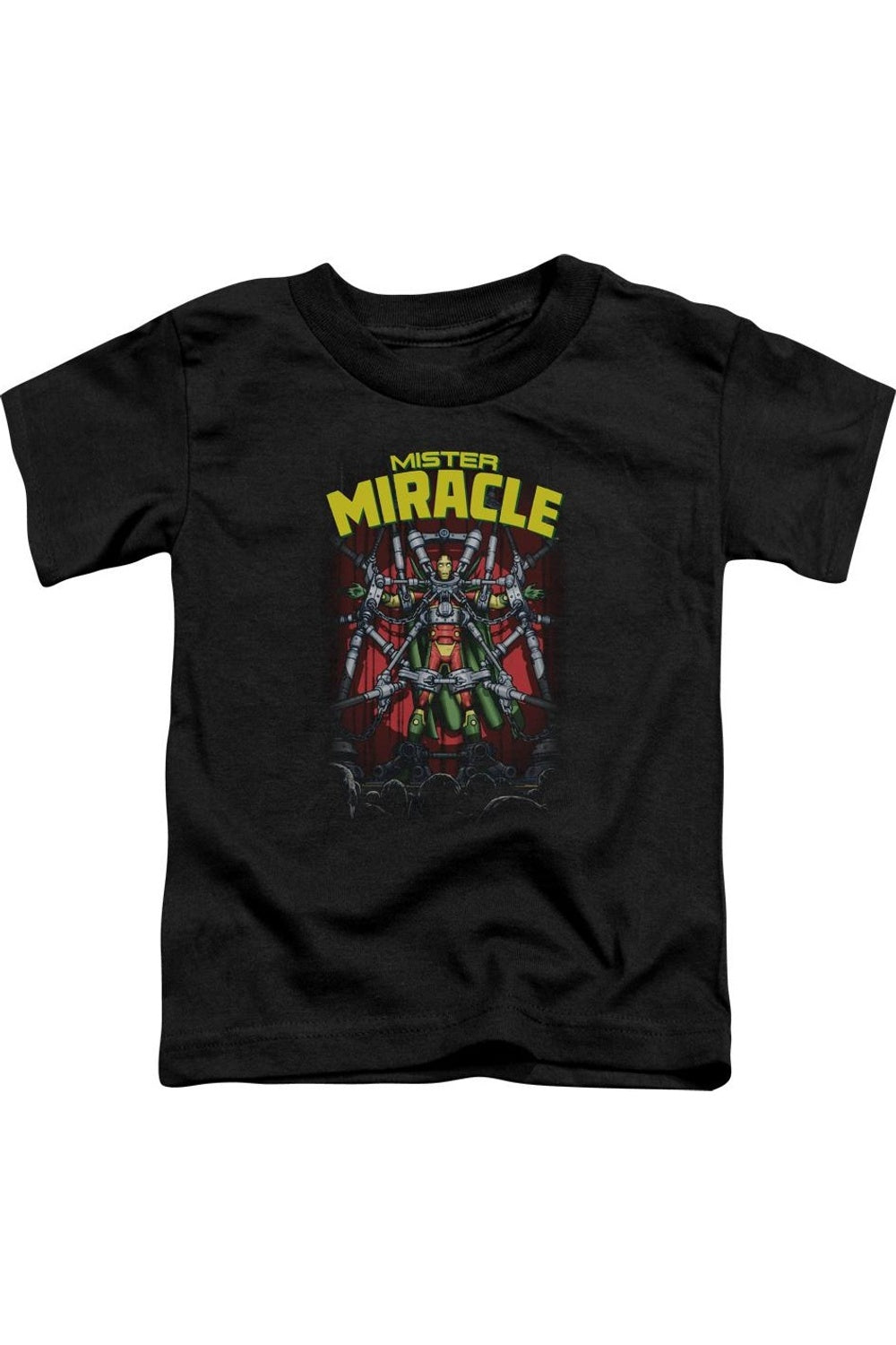 Футболка с коротким рукавом Justice League of America Mister Miracle для малышей Gildan, черный 
Футболка с коротким рукавом Justice League of America Mister Miracle для малышей Gildan, черный