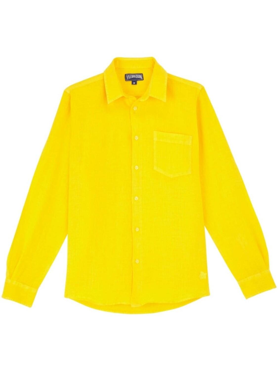 Vilebrequin льняная рубашка с длинными рукавами, желтый
Vilebrequin льняная рубашка с длинными рукавами, желтый