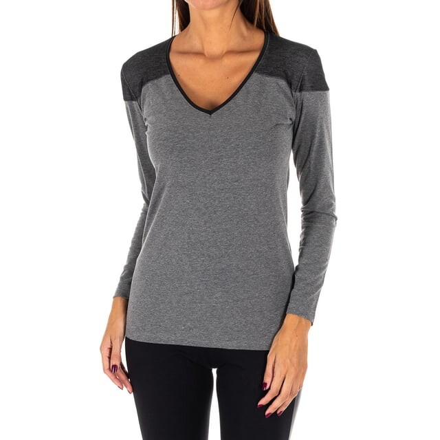 Женская уличная футболка с v-образным вырезом и длинными рукавами db756 Rossoporpora, серый
Женская уличная футболка с v-образным вырезом и длинными рукавами db756 Rossoporpora, серый