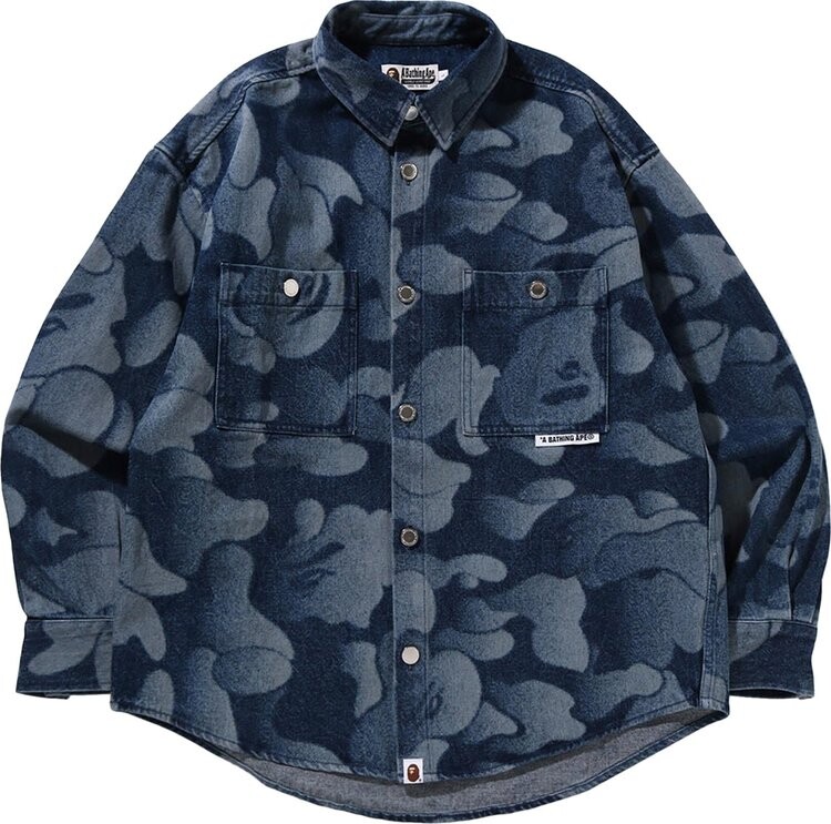 Рубашка BAPE Solid Camo Laser Work Denim 'Indigo', синий
Рубашка BAPE Solid Camo Laser Work Denim 'Indigo', синий