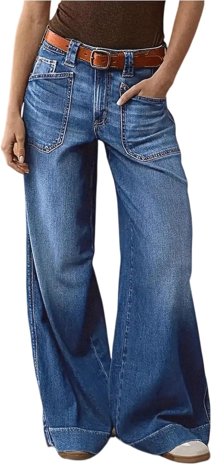 Брюки джинсовые Baggy Wide Leg, Plus Size, Mid Rise
Брюки джинсовые Baggy Wide Leg, Plus Size, Mid Rise