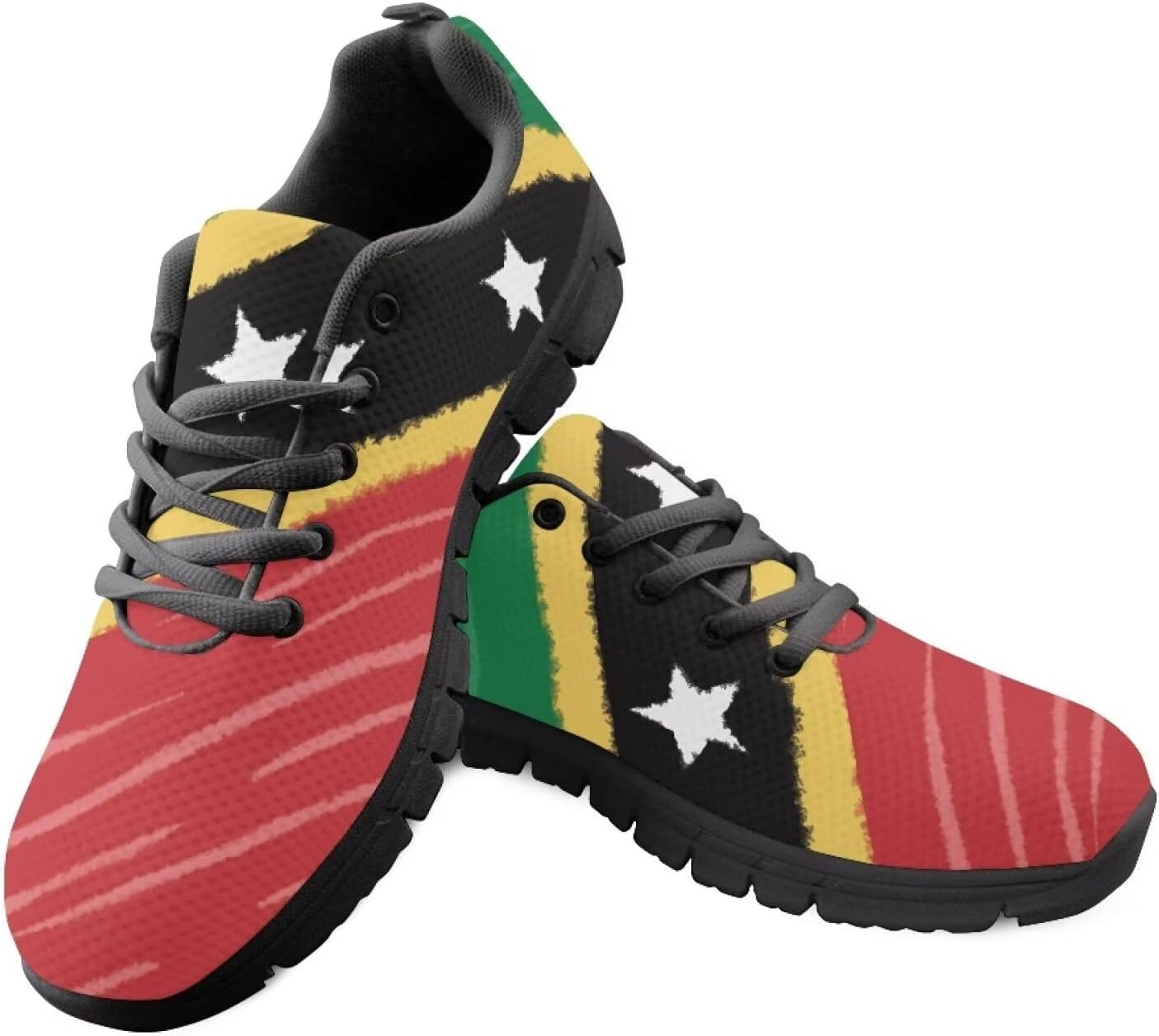 HUGS IDEA Кроссовки для бега с британским флагом для мужчин Легкие прогулочные обувь, Nevis Flags
HUGS IDEA Кроссовки для бега с британским флагом для мужчин Легкие прогулочные обувь, Nevis Flags