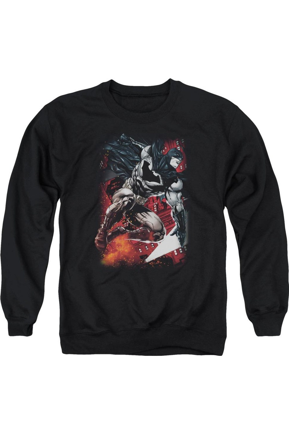 Толстовка Batman Sparks Leap для взрослых с круглым вырезом Gildan, черный
Толстовка Batman Sparks Leap для взрослых с круглым вырезом Gildan, черный