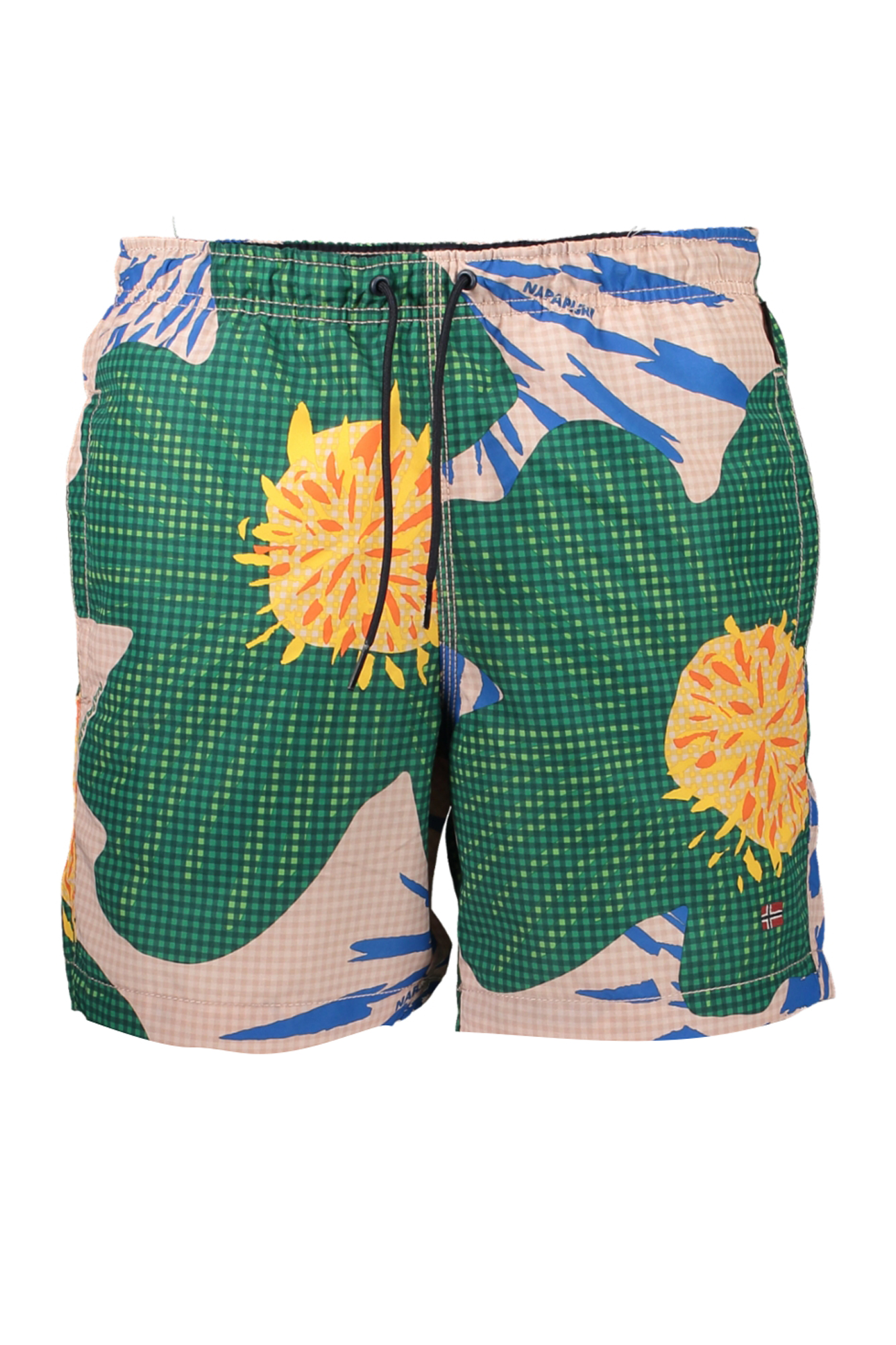 Мужские шорты Napapijri пляжные с узором и на кулиске, мультиколор
Мужские шорты Napapijri пляжные с узором и на кулиске, мультиколор