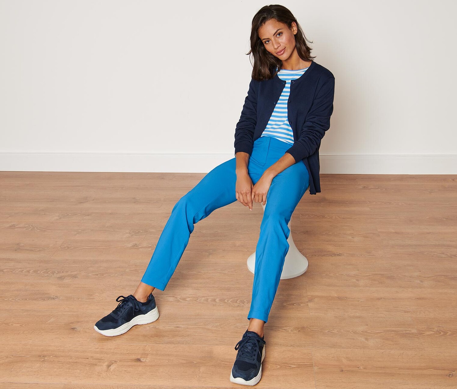 Бенгалинские брюки Tchibo, лазурный синий
Бенгалинские брюки Tchibo, лазурный синий