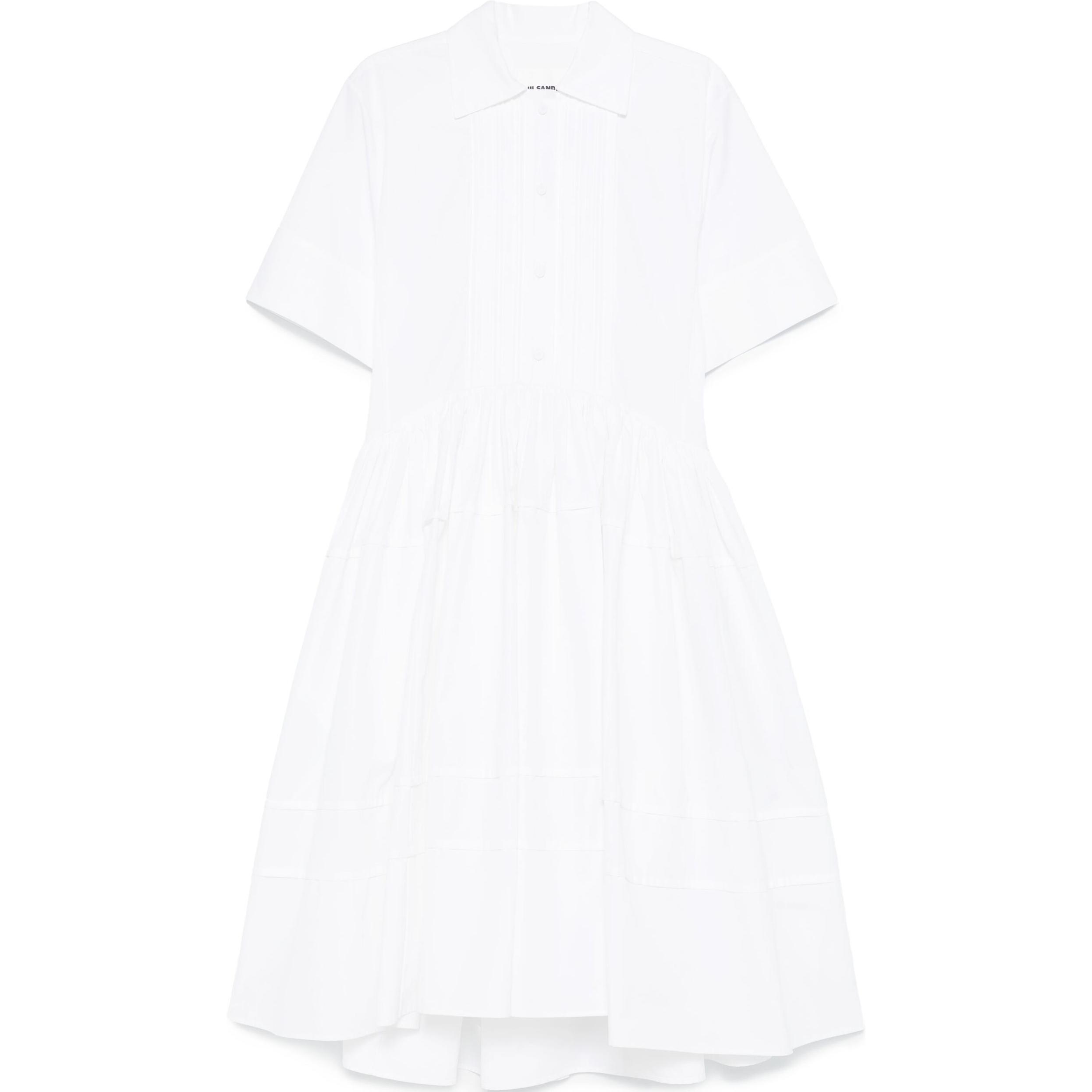 Платье миди с коротким рукавом JIL SANDER, белый
Платье миди с коротким рукавом JIL SANDER, белый