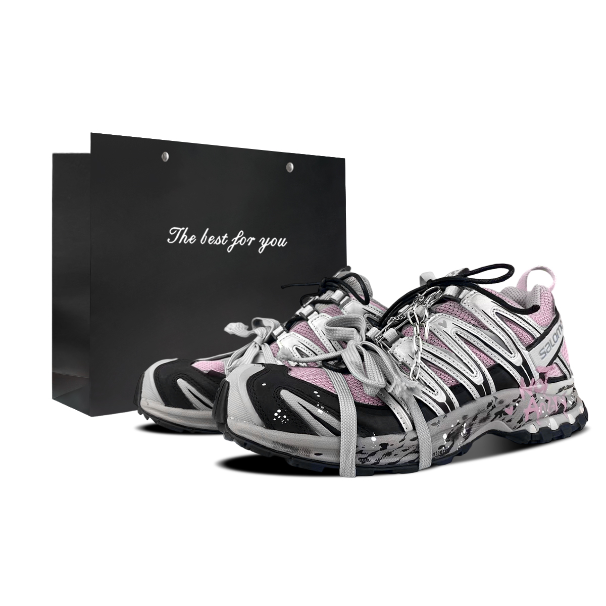 SALOMON Кроссовки для бега XA PRO 3D с амортизацией и поддержкой, низкие, унисекс, серые с розовым
SALOMON Кроссовки для бега XA PRO 3D с амортизацией и поддержкой, низкие, унисекс, серые с розовым