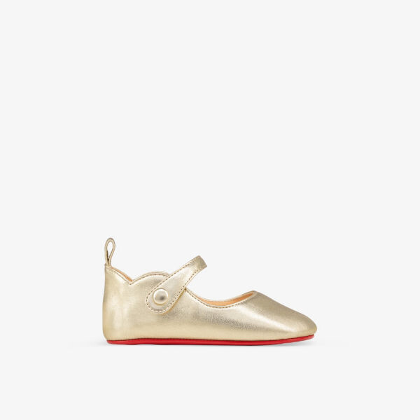 Обувь для кроватки Baby Love Chick из металлизированной кожи для 6-12 месяцев Christian Louboutin, цвет platine
Обувь для кроватки Baby Love Chick из металлизированной кожи для 6-12 месяцев Christian Louboutin, цвет platine