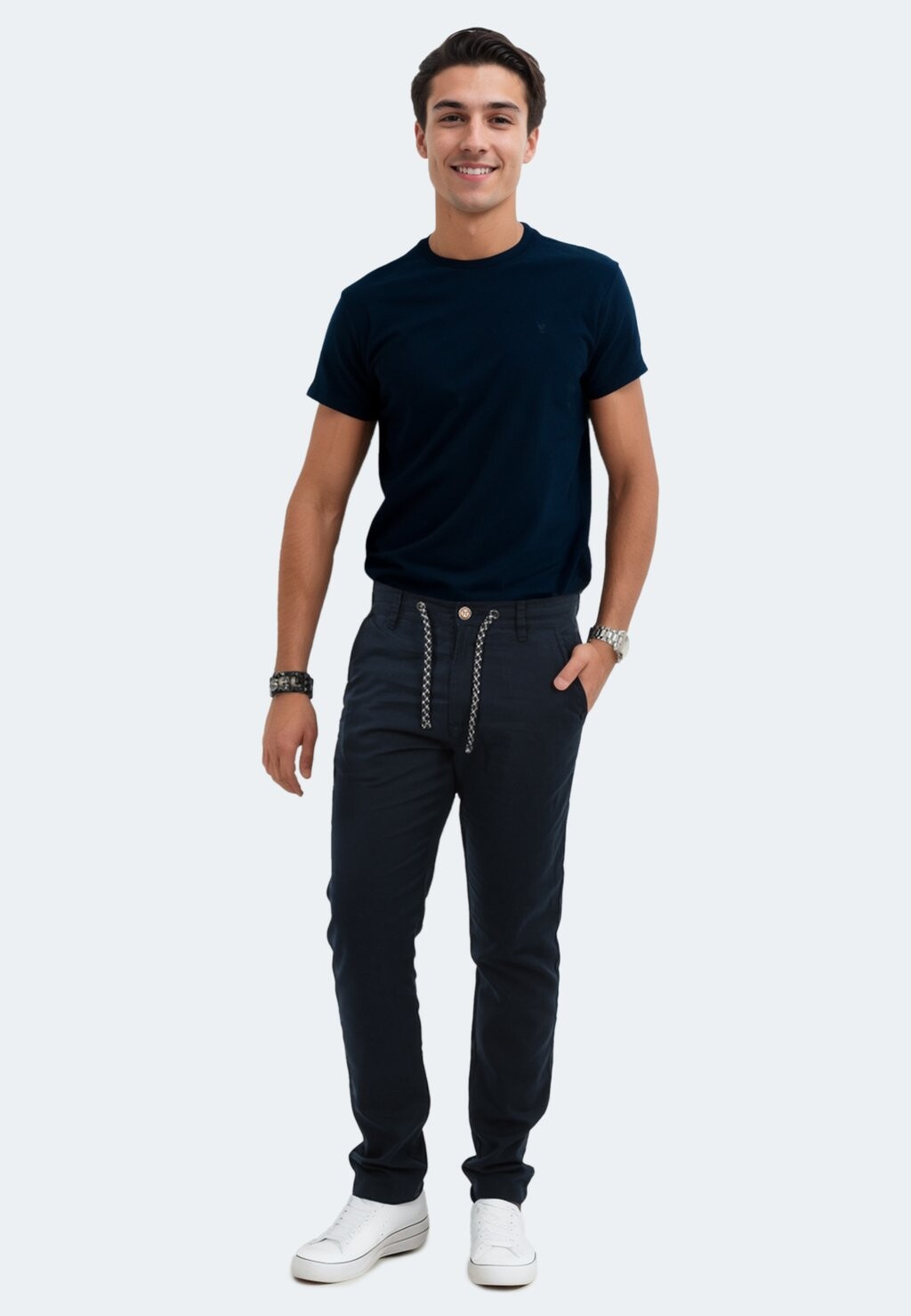 Тканевые брюки INDICODE JEANS, синий
Тканевые брюки INDICODE JEANS, синий