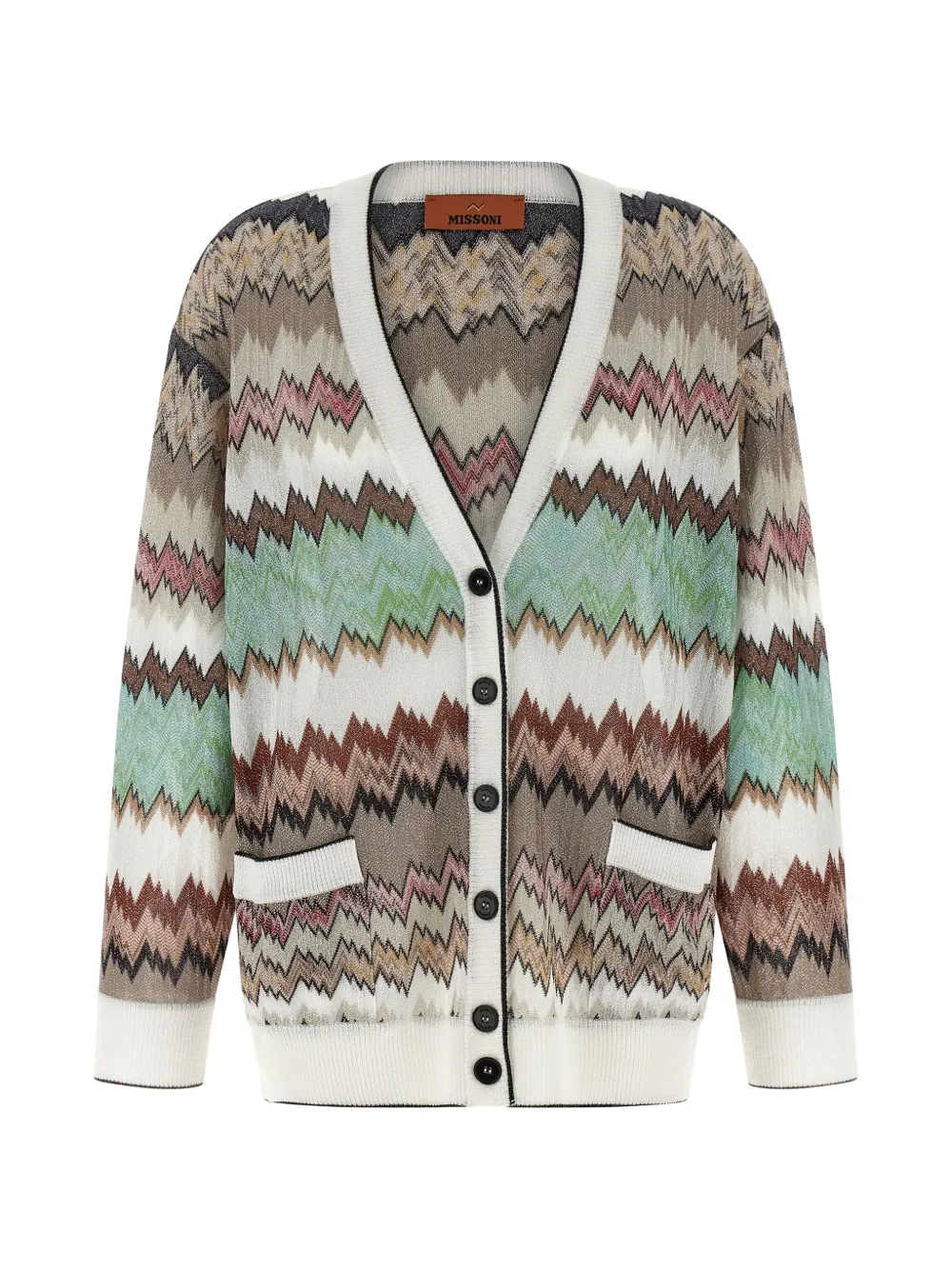 Кардиган с зигзагообразной вязкой Missoni, белый
Кардиган с зигзагообразной вязкой Missoni, белый